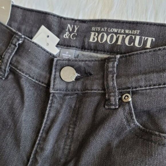 NY & C dark denim bootcut jeans size 2 - Picture 4 of 11